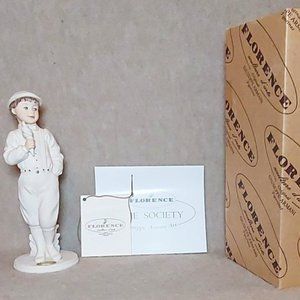 Rare Retired Giuseppe Armani "SO GOOD" Boy Home Office Ceramic Decor Figurine